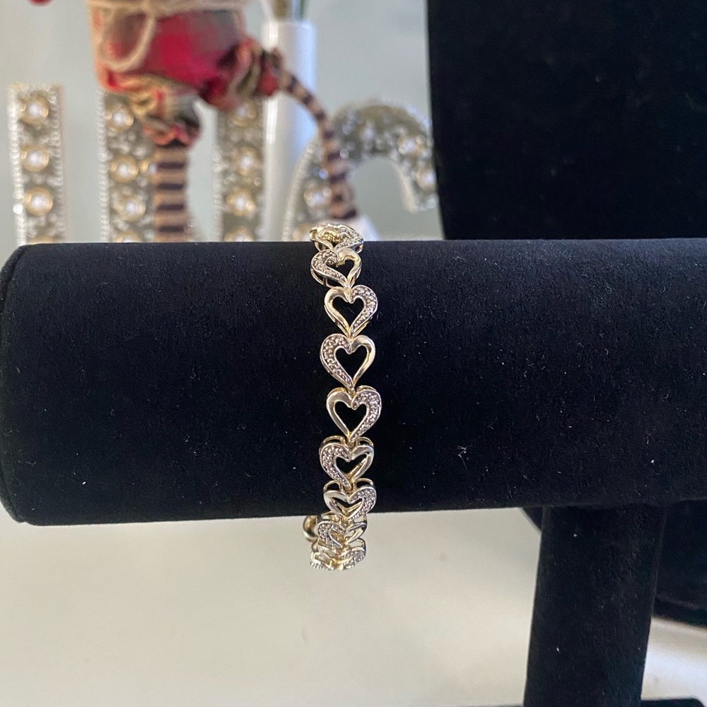 Sterling Silver heart bracelet